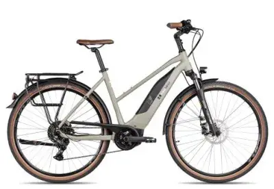 2R Manufaktur ELO 9 Trapez | moosgrau matt/perlweiß | 51 cm | E-Trekkingräder