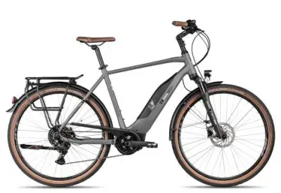 2R Manufaktur ELO 9 | verkehrsgrau matt/perlweiß | 56 cm | E-Trekkingräder