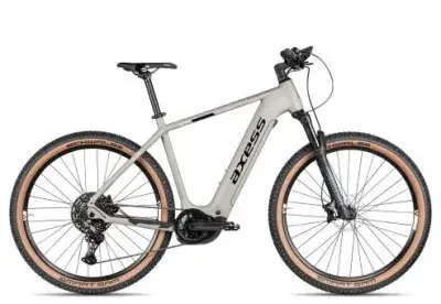 Axess Element | moss grey matt/black/pearl white | 21 Zoll | E-Hardtail-Mountainbikes