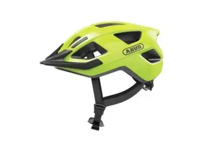 Abus Aduro 3.0 LED Helm | gelb | 52-58 cm | Fahrradbekleidung