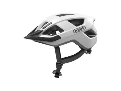 Abus Aduro 3.0 LED Helm | weiß | 51-55 cm | Fahrradbekleidung