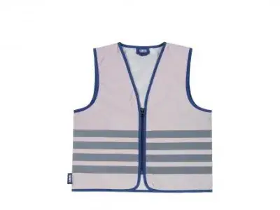 Abus Lumino Urban KID Vest Kinderweste | schwarz/grau | S | Fahrradbekleidung
