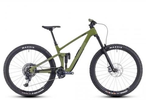 Cube Stereo ONE55 C:62 TM | olive´n´chrome | L | Full-Suspension Mountainbikes