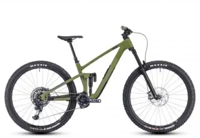 Cube Stereo ONE55 C:62 TM | olive´n´chrome | L | Full-Suspension Mountainbikes