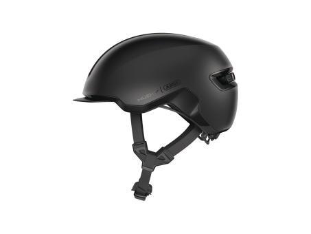 Abus Hud-Y Helm | schwarz/grau | 57-61 cm | Fahrradbekleidung