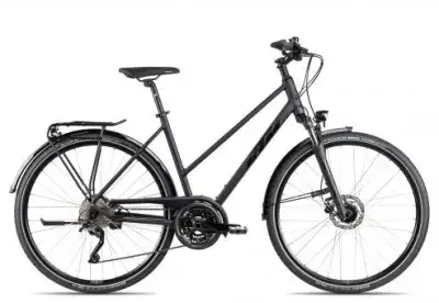 KTM VALENCIA STREET Trapez | metallic black matt/black lime | 46 cm | Trekkingräder