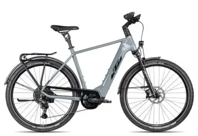 KTM Macina Gran Pro 2025 | epicgrey/black blue | 46 cm | E-Trekkingräder