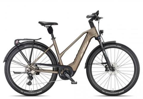 KTM Macina Gran 710 Trapez 2025 | oak matt/champagne orange | 46 cm | E-Trekkingräder