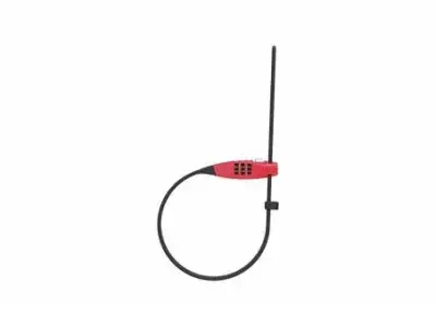 Abus Combiflex Travelguard Kabelschloss | rot/orange | 45 cm | Ausruestung