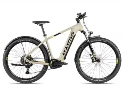 Axess FORCE Allroad | khakigrey matt/black/lime | 19 Zoll | E-Hardtail-Mountainbikes
