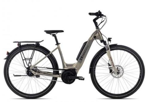 2R Manufaktur ELX 5 Wave | golden grey/red/black | 46 cm | E-Cityräder