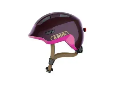Abus Smiley 3.0 ACE LED Helm | violett/rosa | 50-55 cm | Fahrradbekleidung