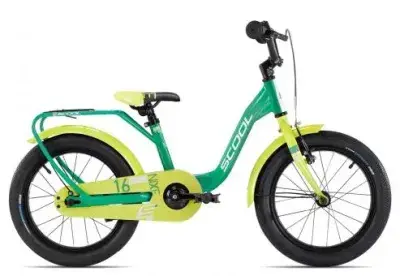 SCOOL niXe 16-1S | green/lime | 24 cm | Fahrräder