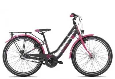 SCool chiX twin 24-3S Nexus | dark grey/pink | 32 cm | Fahrräder