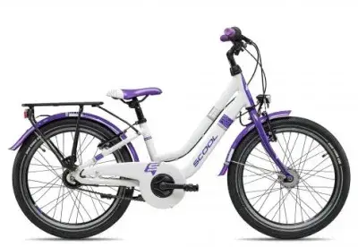 SCOOL chiX twin 20-7S Nexus | white/purple | 28 cm | Fahrräder