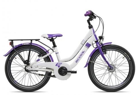 SCOOL chiX twin 20-3S Nexus | white/purple | 28 cm | Fahrräder