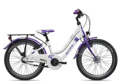 SCOOL chiX twin 20-3S Nexus | white/purple | 28 cm | Fahrräder