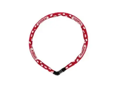 Abus Steel-O-Chain 4804C Symbols Kettenschloss | rot/orange | 75 cm | Ausruestung