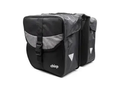 Chirp Travel Set Gepäckträgertaschen | schwarz/grau | 25 Liter | Ausruestung