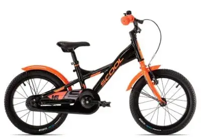 SCool XXlite alloy 16-1 | black/orange | 24 cm | BMX Bikes