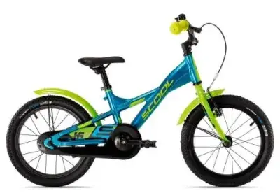 SCool XXlite alloy 16-1 | blue/lime | 24 cm | BMX Bikes