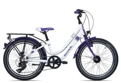 SCool chiX twin alloy 20-7 | white/violet | 28 cm | Fahrräder