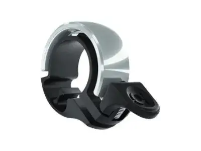 Knog Oi Classic Fahrradglocke | schwarz/grau | 22.2 mm | Fahrradteile