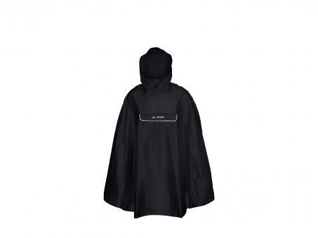 Vaude Valdipino Poncho | schwarz/grau | M | Fahrradbekleidung