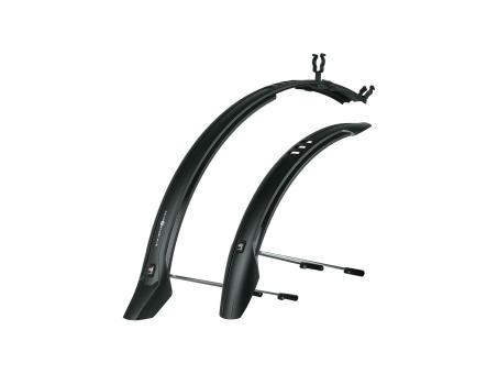 SKS VELO Schutzblech Set mit Streben | schwarz/grau | 65 mm | Fahrradteile