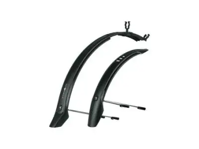 SKS VELO Schutzblech Set mit Streben | schwarz/grau | 65 mm | Fahrradteile