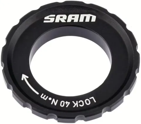 SRAM Centerlockring schwarz - Sicherer Halt für deine Centerlock-Bremsscheiben