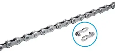 Shimano Deore CN-M6100 12-Fach HYPERGLIDE+ Fahrradkette 138 Glieder- Silber