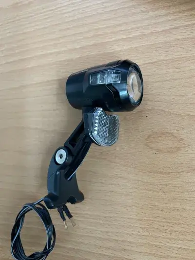 AXA Scheinwerfer CL35 STEADY Switch für Dynamo mit Halter für Suntour Gabel