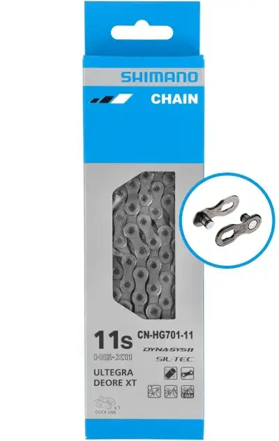 Schaltungskette Shimano CN-HG 701 116 Glieder, 11-fach, f. MTB/Road/E-Bike