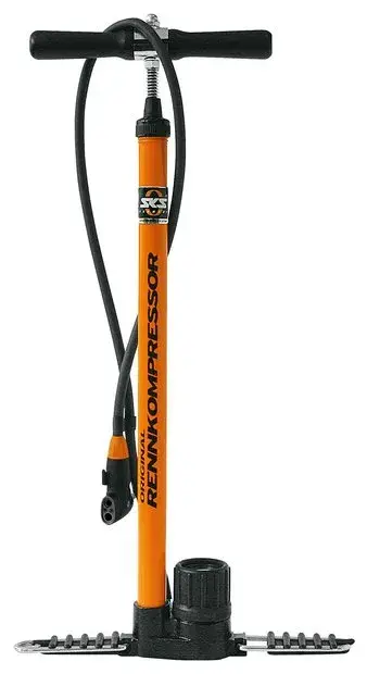 SKS GERMANY Rennkompressor Standpumpe - Multivalve Orange Modell 2027