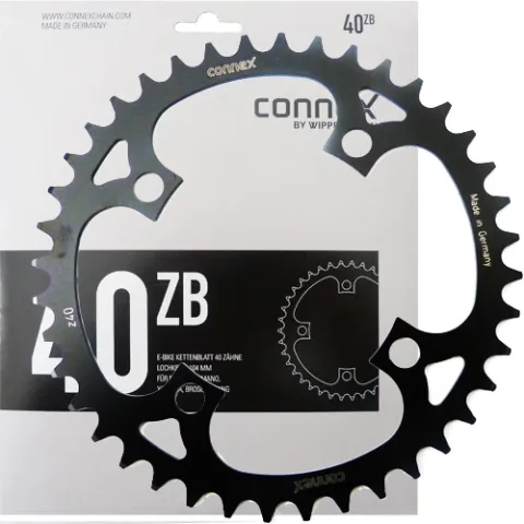 Connex Kettenblatt Kettenblatt E-Bike 40 Zähne schwarz - passend für Bosch - Shimano Yamaha Brose…