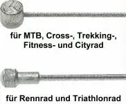 Bremszug für alle Bremsen für MTB, Cross-, Tre