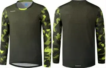 Trikot MTB Shimano Myoko L.S. Jersey Langarm Herren S, Schwarz/Blau