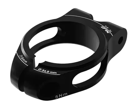 XLC Sattelklemme PC-B13 - Ø34,9 mm, 15 mm, mit Gepäckträgerösen – Schwarz