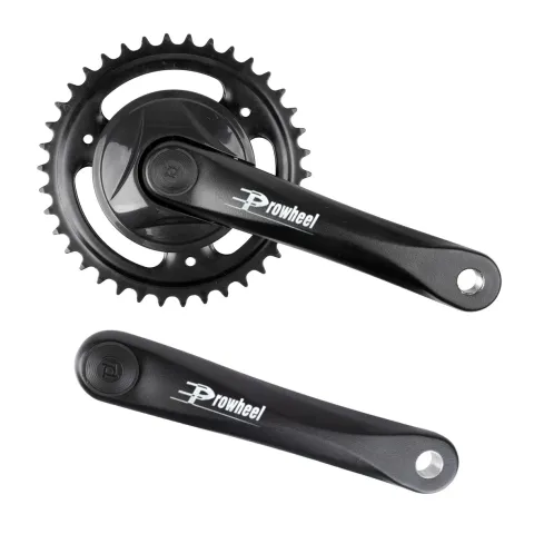 Prowheel Kurbelgarnitur 1-fach 38 Zähne 170 mm, vierkant – Schwarz