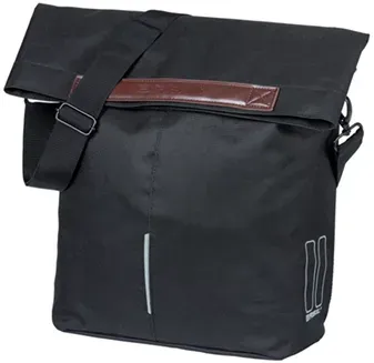 BASIL Einzeltasche City Fahrradshopper MIK Hooks, 14–16 l, Schwarz