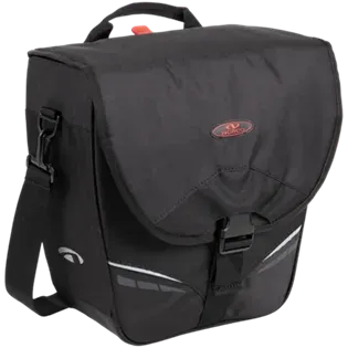 Norco Utah City Fahrradtasche mit KLICKfix Kompakt Schiene -13 l, Schwarz
