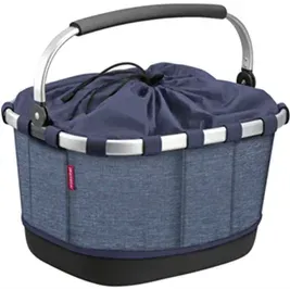 KLICKfix Reisenthel Carrybag GT Fahrradkorb mit UniKlip 2 Adapter – 24 L, twist blue