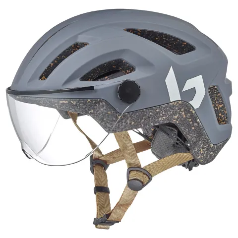 Bollé Eco React Visor Fahrradhelm Matte Cool Grey 55 - 59 cm