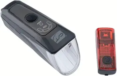 CONTEC Akku-LED-Leuchten-Set 24sevenStop, 70 Lux, USB-C, StVZO