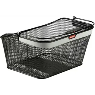 KLICKfix City Korb Reflect mit GTA Adapter, 20 L, schwarz / silber
