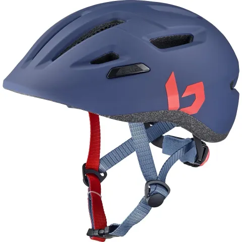 Bollé Stance JR reflektierender Kinderhelm mit Insektenschutz Navy Stone Matte 51 - 55 cm