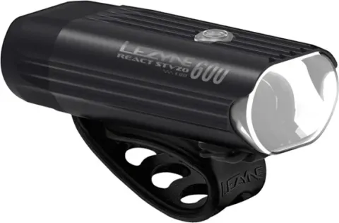 Lezyne React 600 - LED Frontlicht, 600 Lumen, USB-C, Akku, StVZO, schwarz