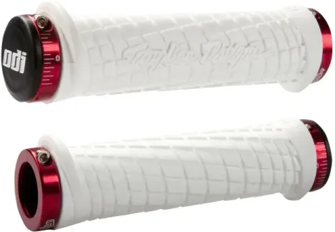 ODI / Troy Lee Designs Signature Series Lock-On Mountain Bike Grips Weiß