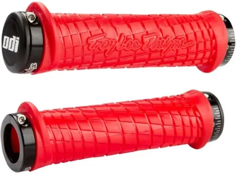 ODI / Troy Lee Designs Signature Series Lock-On Mountain Bike Grips Rot